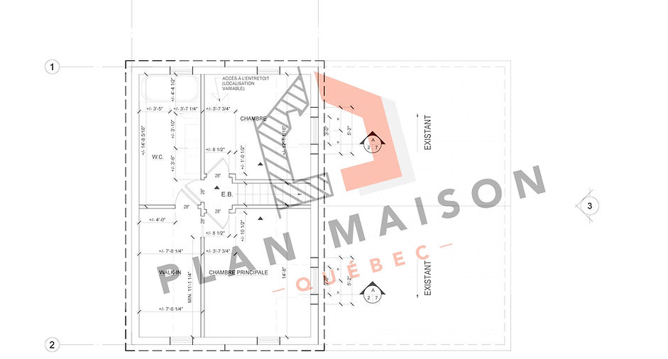 Plan 2 Chambres Avec Salle De Bain Commune